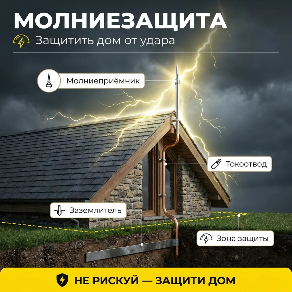 🔗 Молниезащита частного дома: нужна ли и во сколько обойдётся