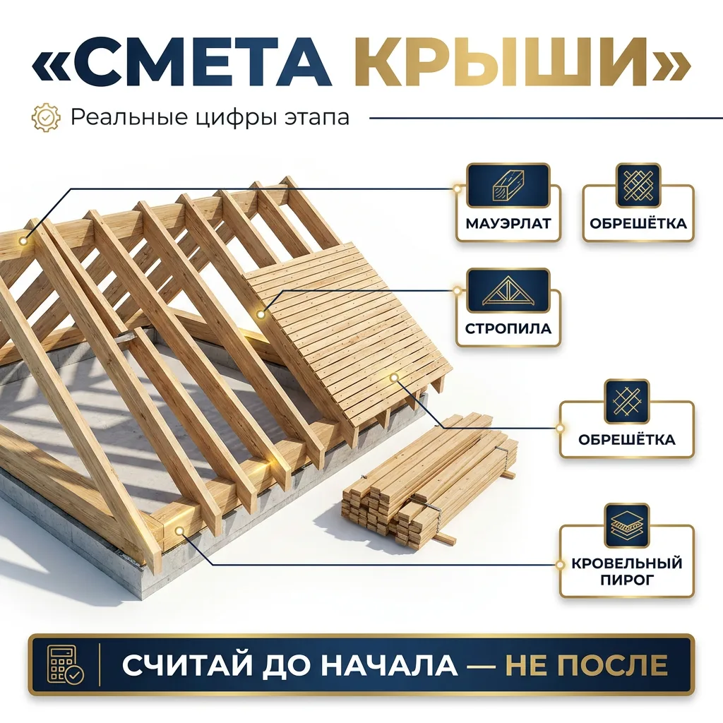 📊 Смета недели: сколько реально стоит «закрыть дом крышей» на этом этапе
