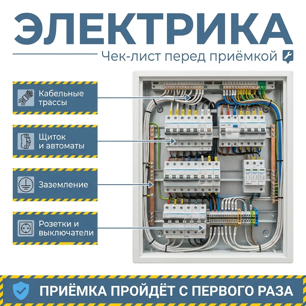 📊 Электрика перед приёмкой: 12 точек, где инспектор ловит халтуру за пять минут