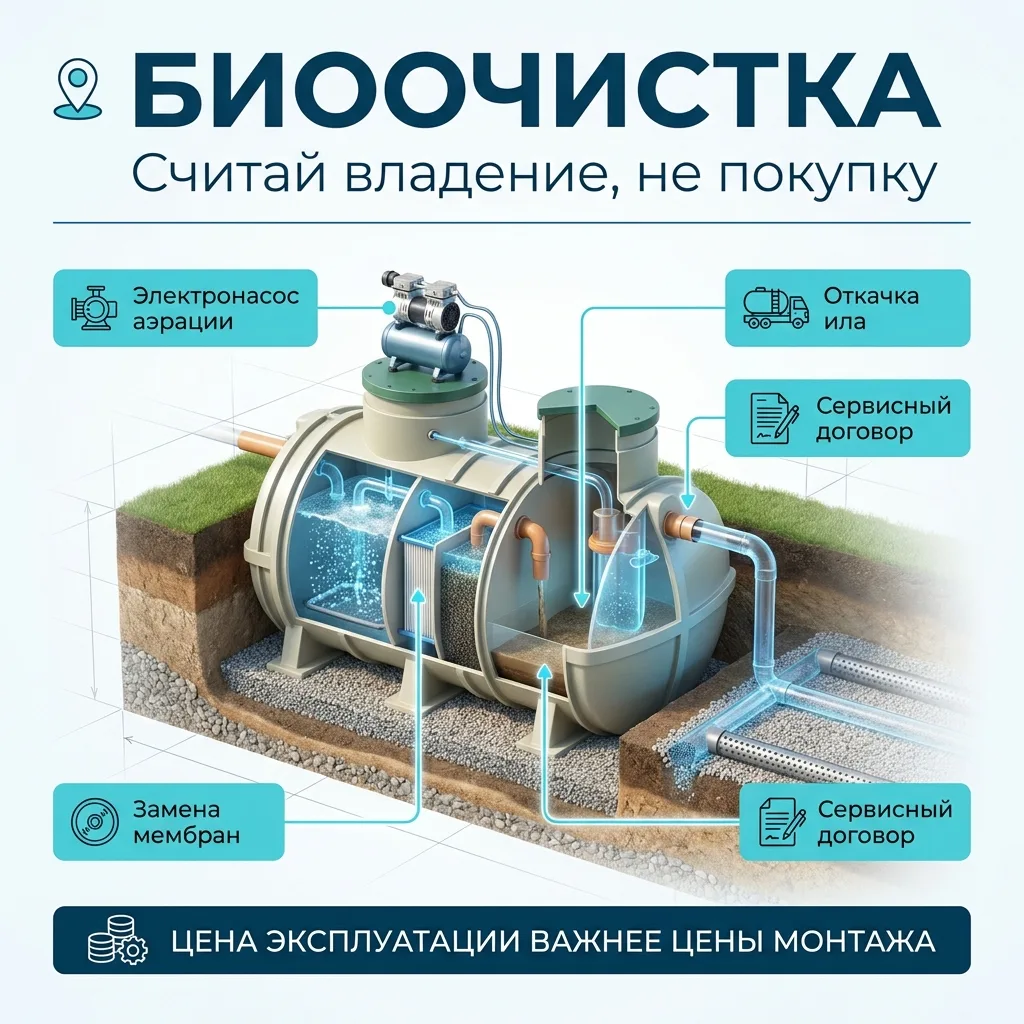 🧫 ЛОС с биоочисткой: купил за 90 тысяч, а через год плюёшь на этот аэратор
