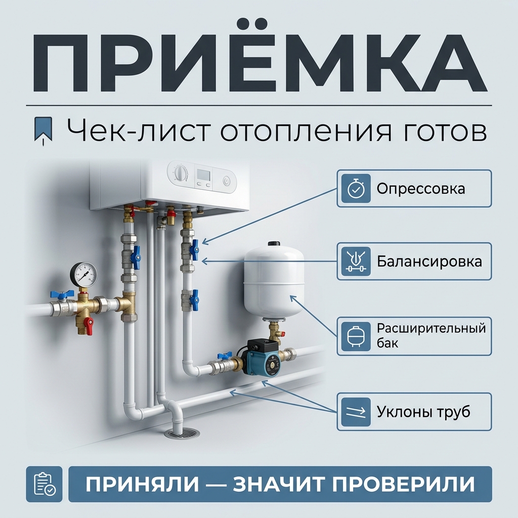 📊 Отопление приняли — а зимой батареи еле тёплые. Чек-лист, который спасёт от разводилова