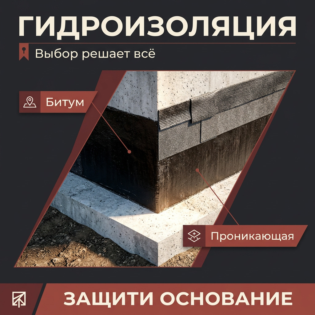 Гидроизоляция фундамента: три уровня защиты и что бывает без них